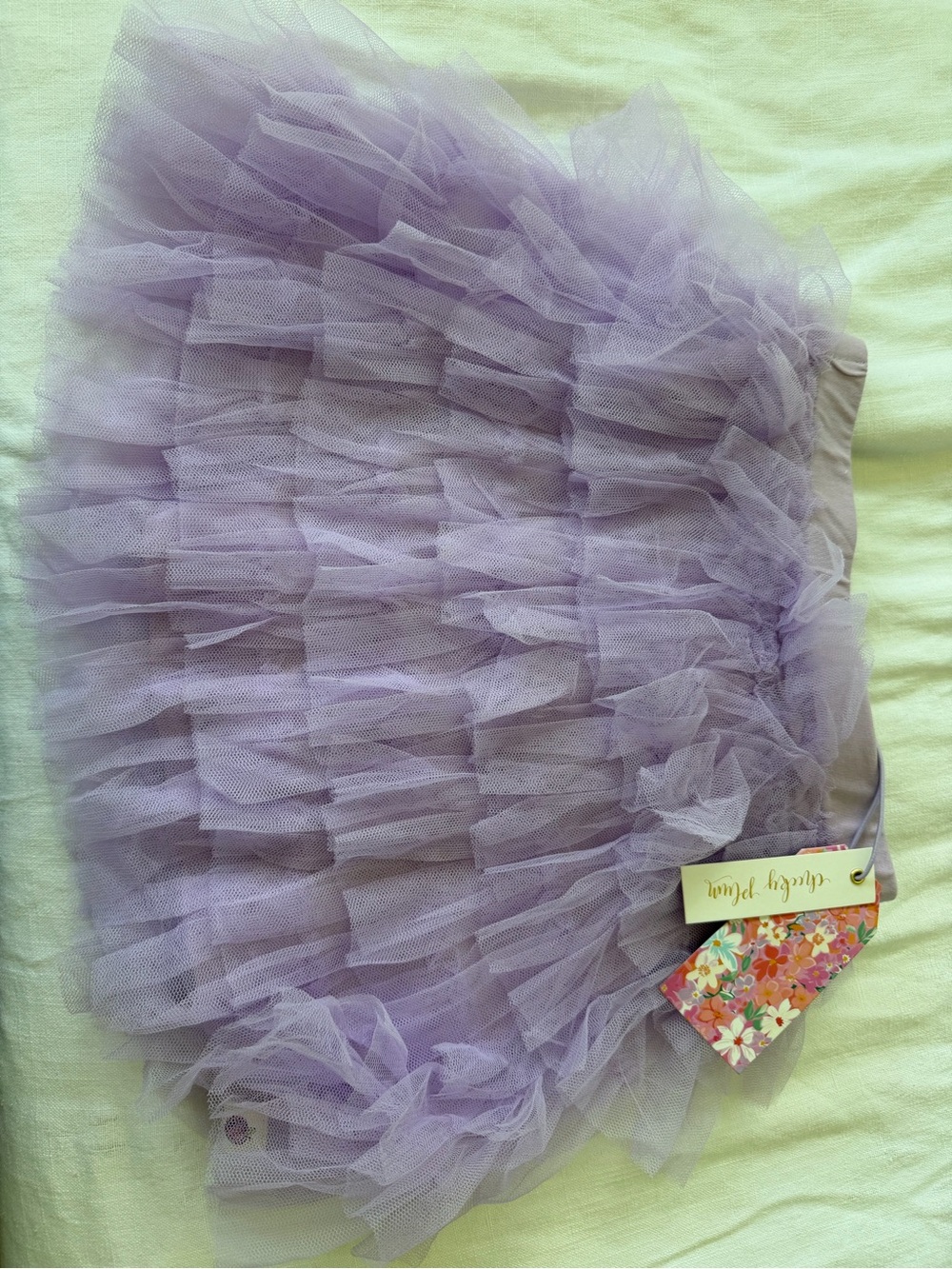 cheeky plum Lavender Layered Tulle Ruffle Skirt
